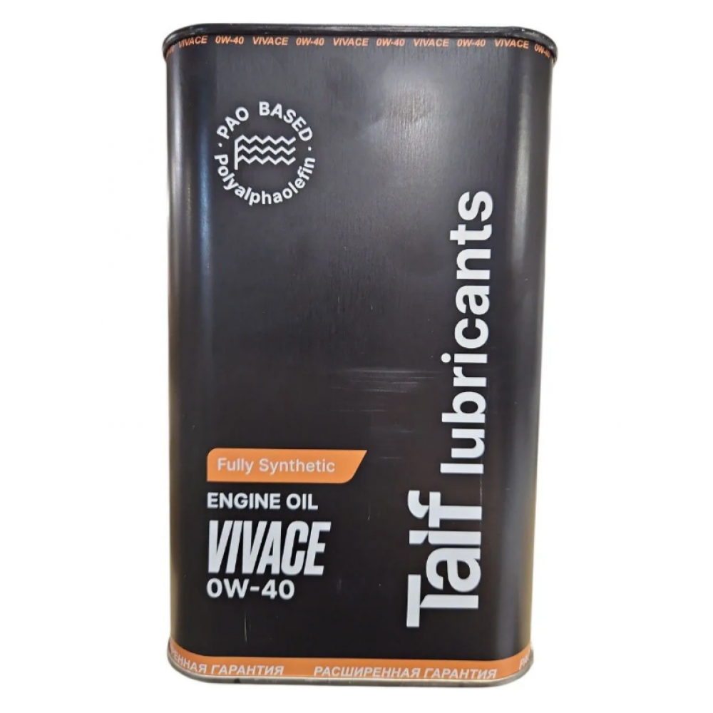 Моторное масло TAIF VIVACE 0W-40 (black) 1л