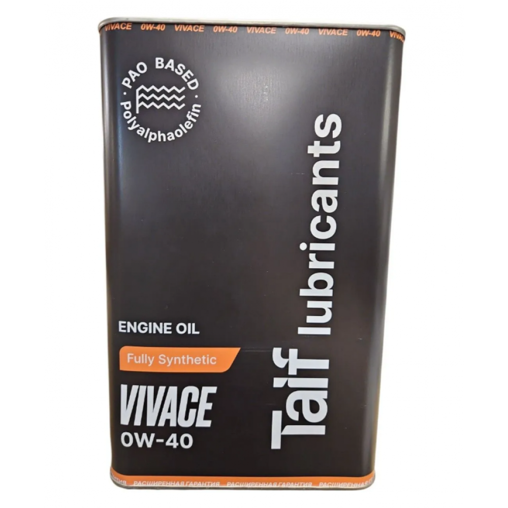 Моторное масло TAIF VIVACE 0W-40 (black) 4л