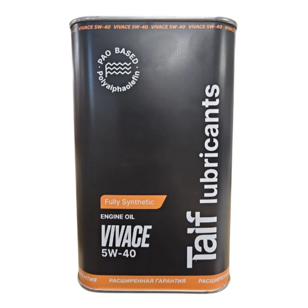 Моторное масло TAIF VIVACE 5W-40 (black) 1л