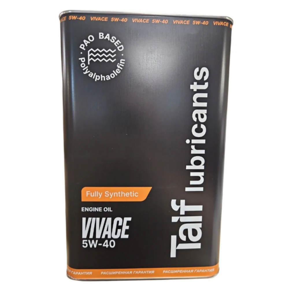 Моторное масло TAIF Vivace 5W-40 Синтетическое 4 л