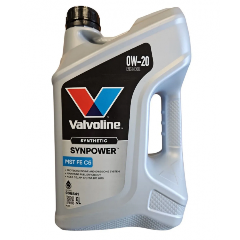 Моторное масло VALVOLINE SYNPOWER MST FE C5 0W20 5л.