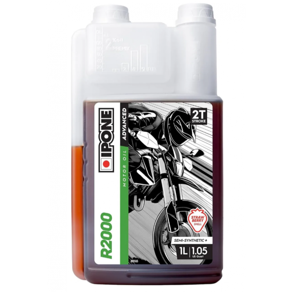 Масло IPONE 2T R2000 1L c запахом клубники 1L