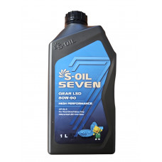 Трансмиссионное масло S-OIL 7 GEAR LSD 80W90 (1л)