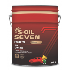 Моторное масло S-OIL 7 RED #9 0W20 SP,ILSAC GF-6 (20л)