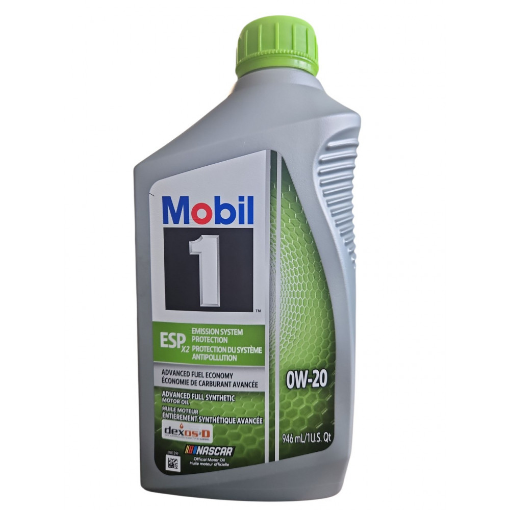 Моторное масло Mobil 1 0W-20 ESP X2 DexosD (946 мл)