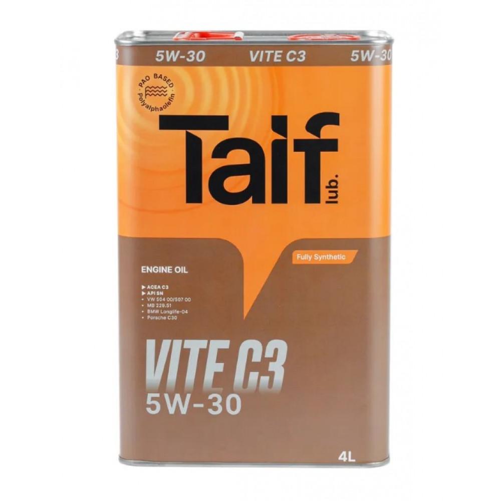 Моторное масло TAIF VIТE С3 5W-30, 4л